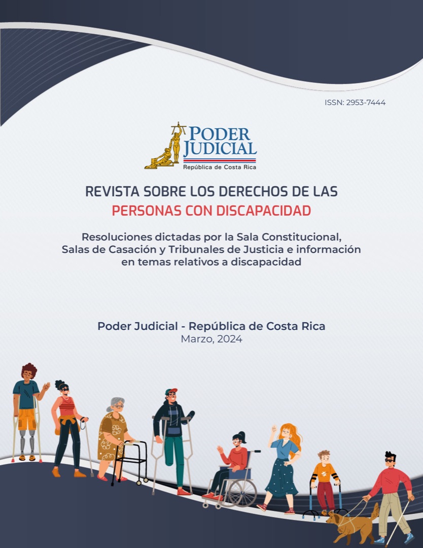 Portada de Revista No. 1 Derechos personas con Discapacidad - 2024